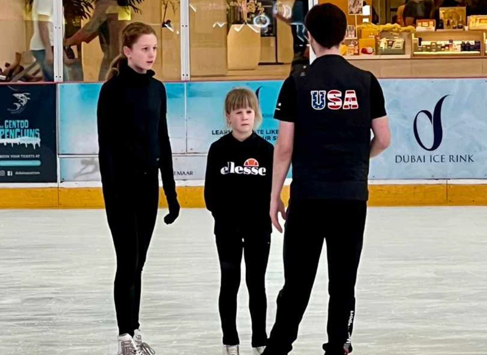 Training at Dubai Ice Rink